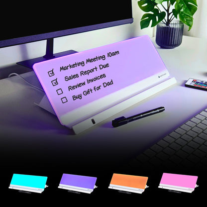 Zumiglo Ultra · LED Color Changing Desktop Whiteboard - NOTETOWER