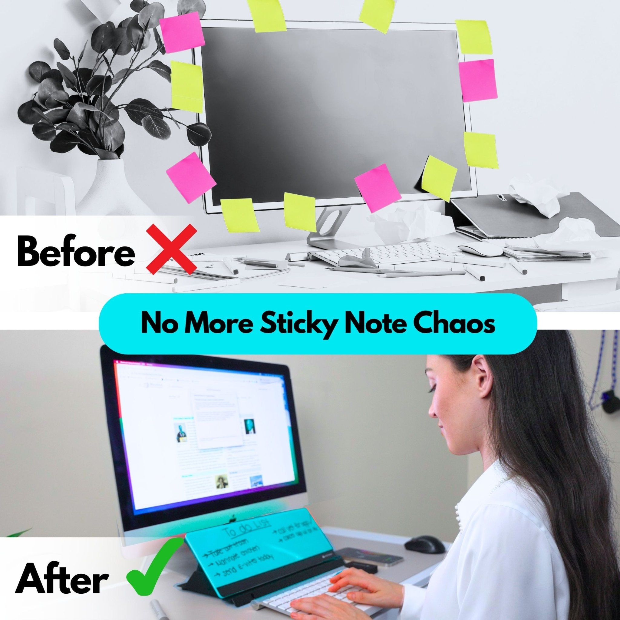 Zumiglo Ultra · LED Color Changing Desktop Whiteboard - NOTETOWER