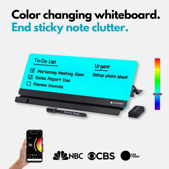 Zumiglo Ultra · LED Color Changing Desktop Whiteboard