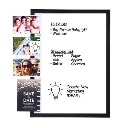 Note Tower 17" x 23" Black Wood Framed Combo Board - NOTETOWER LLC.