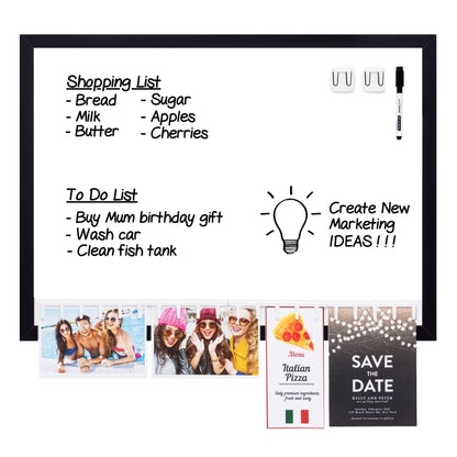 Note Tower 17" x 23" Black Wood Framed Combo Board - NOTETOWER LLC.